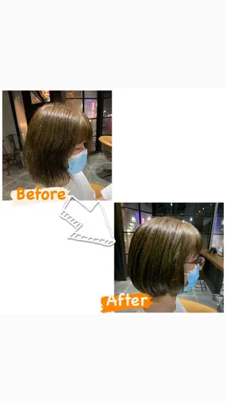 ショート enx天王町店 伊藤 愛央のヘアスタイル