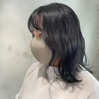 ミディアム カラー RuLaN AMIのヘアスタイル
