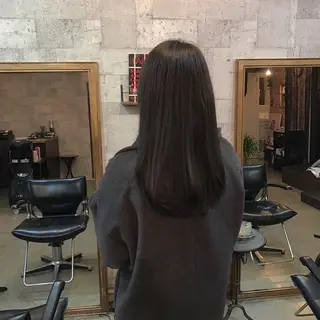 ロング パーマ インナーカラー/天神 ブリーチ/吉田のヘアスタイル