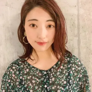 ミディアム カラー 中川 竜誠のヘアスタイル