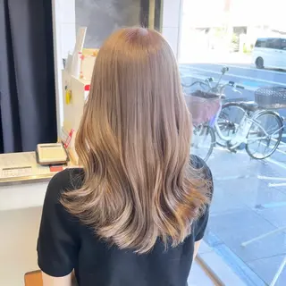 セミロング カラー レイヤーカット /艶カラー/若林のヘアスタイル