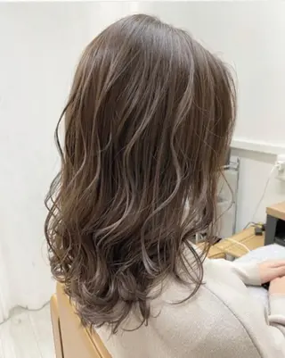セミロング カラー メンズ FUKUSHIMAのヘアスタイル