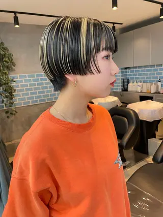 ショート カラー 👑ボブはお任せ ミヤノ👑のヘアスタイル