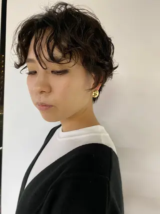 ショート パーマ KOOKI スティードトーキョーのヘアスタイル