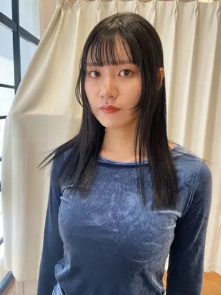 セミロング カラー 増井 彩乃のヘアスタイル