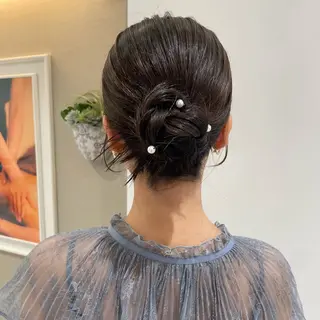 ヘアアレンジ 🎟ブリーチなし/艶 /暖色🎀くるみのヘアスタイル