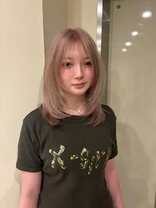 セミロング hair&eye🎀 /momoKaのヘアスタイル