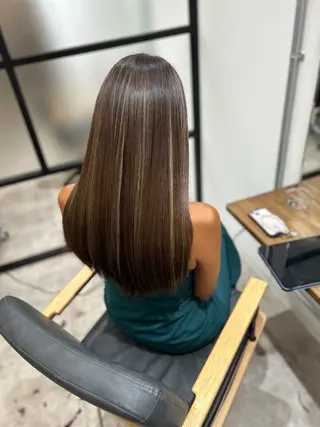 ロング カラー 白髪ぼかし特化美容師 古賀雄歩のヘアスタイル
