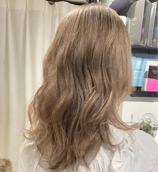 セミロング カラー 今話題の艶髪矯正 美艶カラー/FUKAのヘアスタイル