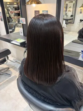 ミディアム 平野 ゆらのヘアスタイル