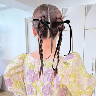ヘアアレンジ マミ☁️ヘアセット /お呼ばれヘア/銀座のヘアスタイル