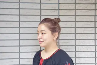 ロング カラー 福井 稜平のヘアスタイル