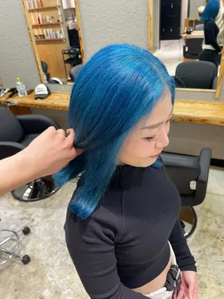 ミディアム 🏅EIGHT難波/ 【店長】タモツのヘアスタイル