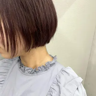 ショート カラー 🌱小顔魅せショート 髪質改善カラー/泉綺のヘアスタイル