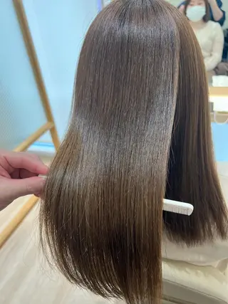 ミディアム カラー 外国人対応 佐久間のヘアスタイル