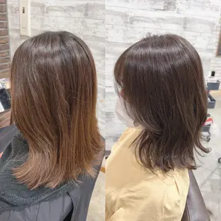 ミディアム カラー ヘアアレンジ キッズ 五反田 美容院☆張 明星☆韓国ヘアのヘアスタイル