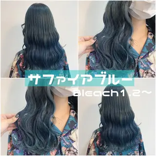 ロング カラー ヘアアレンジ 渋谷🩶ハイトーン 🩶FUMUのヘアスタイル