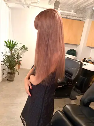 セミロング カラー 林 蓮/レイヤー /透明感カラーのヘアスタイル