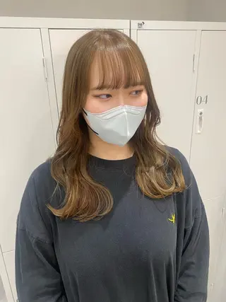 セミロング カラー ヘアアレンジ ボブ /ニュアンス/ satomi🧸💖のヘアスタイル