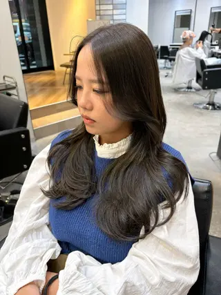 ロング カラー レイヤー/大人メンズ パーマ🌀 平島拓也のヘアスタイル