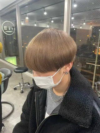 ミディアム カラー メンズ エビスザキレン/メン ズ/心斎橋🌳のヘアスタイル