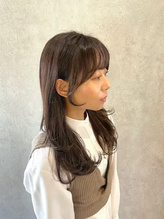 ロング カラー ERINA🐸垢抜け ミディアム/レイヤーのヘアスタイル