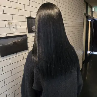 カラー 艶髪縮毛矯正×透明感 カラー◎mikuのヘアスタイル