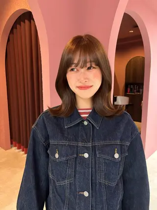 ミディアム 透明感カラー♡ 原宿美容室¦Rinaのヘアスタイル