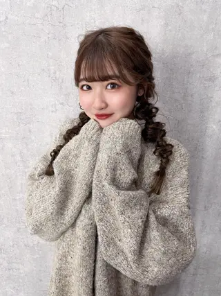 セミロング 袴田 伊代のヘアスタイル