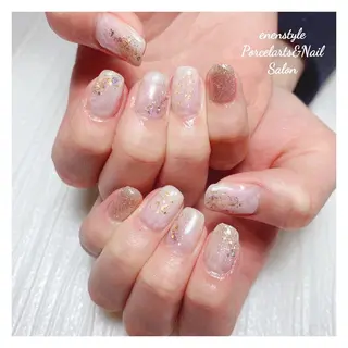 ミディアム ネイル 🐾enen style 🐾のネイルデザイン