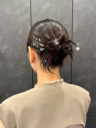 ミディアム ヘアアレンジ 銀座/ヘアセット/ 島村美帆のヘアスタイル