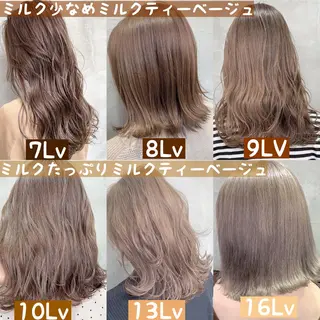 ミディアム カラー 【渋谷で人気】艶髪× 髪質改善/ツヤカラーのヘアスタイル