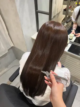 ロング カラー maika /髪質改善/艶カラーのヘアスタイル