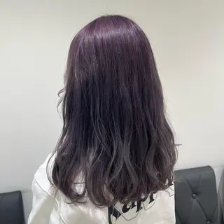 セミロング カラー 【暖色カラー特化】 中山由梨のヘアスタイル