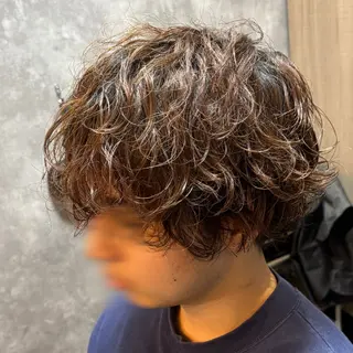 ショート パーマ メンズ 松尾 叶恋のヘアスタイル