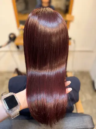 カラー 髪質改善ストレート Airi🪽🫧のヘアスタイル