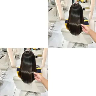 ミディアム KASHI|顔まわり ×艶髪プロデューサーのヘアスタイル
