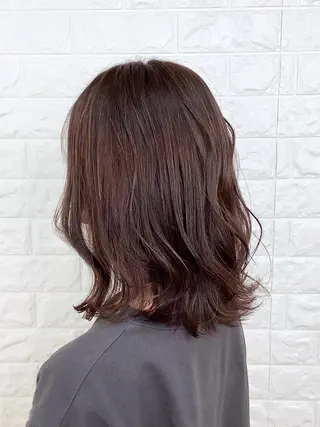 ミディアム カラー 髪質改善縮毛矯正 美容師✂️山崎竜二のヘアスタイル