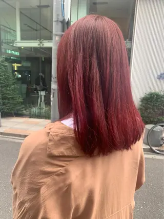 ミディアム カラー ヘアアレンジ 美髪矯正✖️似合わせ 🌻ヒトミのヘアスタイル
