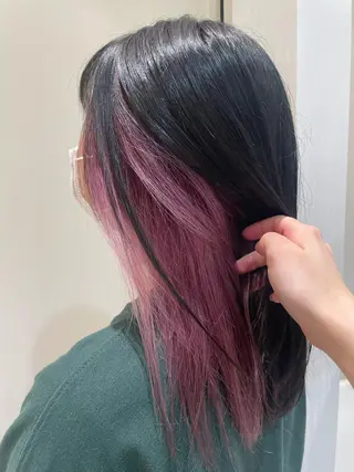 ミディアム カラー 韓国ヘアメイク🎀/ 縮毛矯正✨山本媛香のヘアスタイル