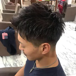 ショート メンズ メンズ縮毛矯正 細谷碧海のヘアスタイル