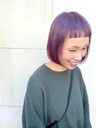 ミディアム カラー パーマ ヘアアレンジ メンズ キッズ ネイル マツエク・マツパ tatsumi/ボブ ウルフ/レイヤーのヘアスタイル