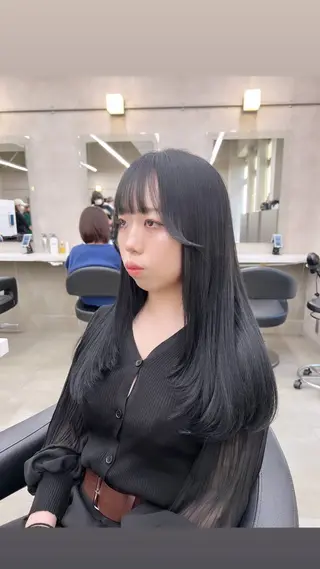 ロング カラー パーマ ヘアアレンジ メンズ 上品＆韓国風 🥀海心🥀のヘアスタイル