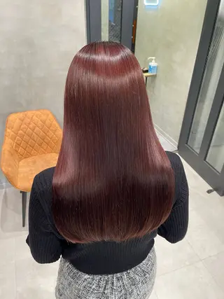ロング カラー うる艶カラー 顔周りカット♡ikuのヘアスタイル