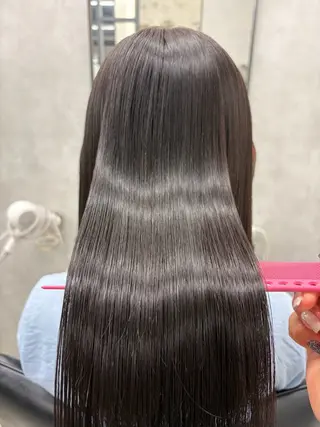 ロング カラー 梅雨対策すぐ巻ける ☔️縮毛矯正勝倉 麗のヘアスタイル