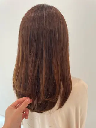 セミロング カラー moi Blanc/ Aoyagiのヘアスタイル