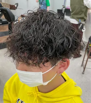 パーマ メンズ 京都河原町 メンズパーマ助川龍哉のヘアスタイル