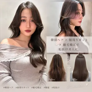 ロング 仙台Ｉ韓国レイヤー Ｉ髪質改善Ｉ伊藤拓海のヘアスタイル