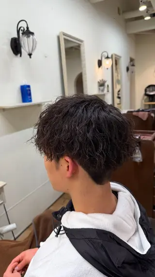 メンズ 南草津/トレンドカラ ー/パーマ 西村美月のヘアスタイル