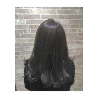 セミロング カラー 中野 竜介のヘアスタイル